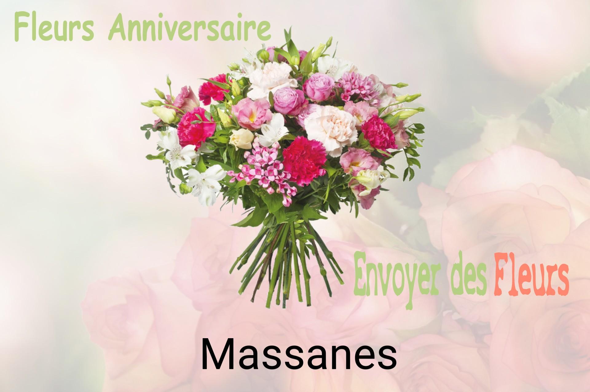 Bouquet de fleurs d’anniversaire livré à Massanes
